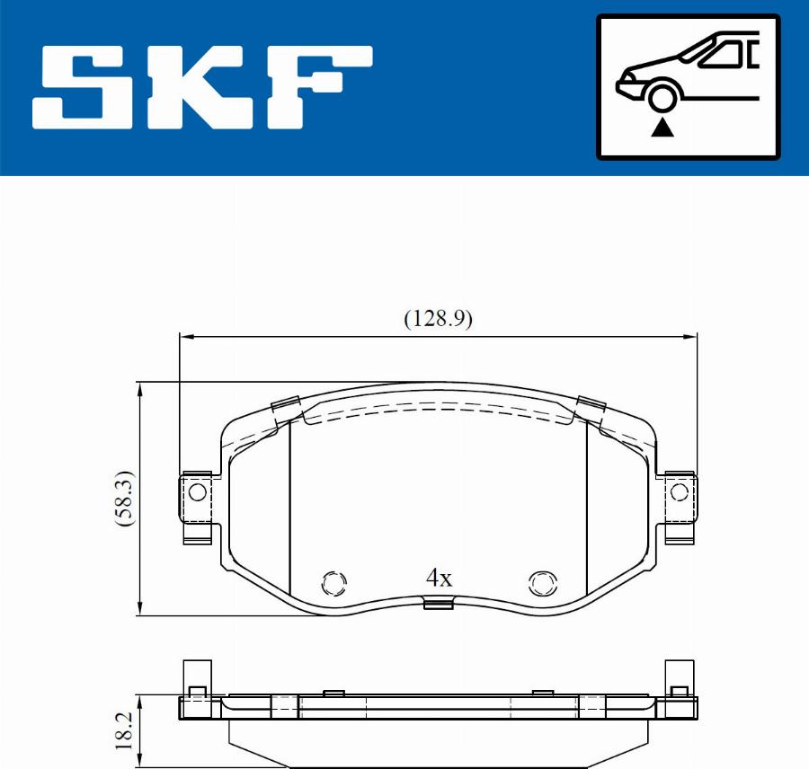 SKF VKBP 80083 - Komplet Pločica, disk-kočnica www.molydon.hr