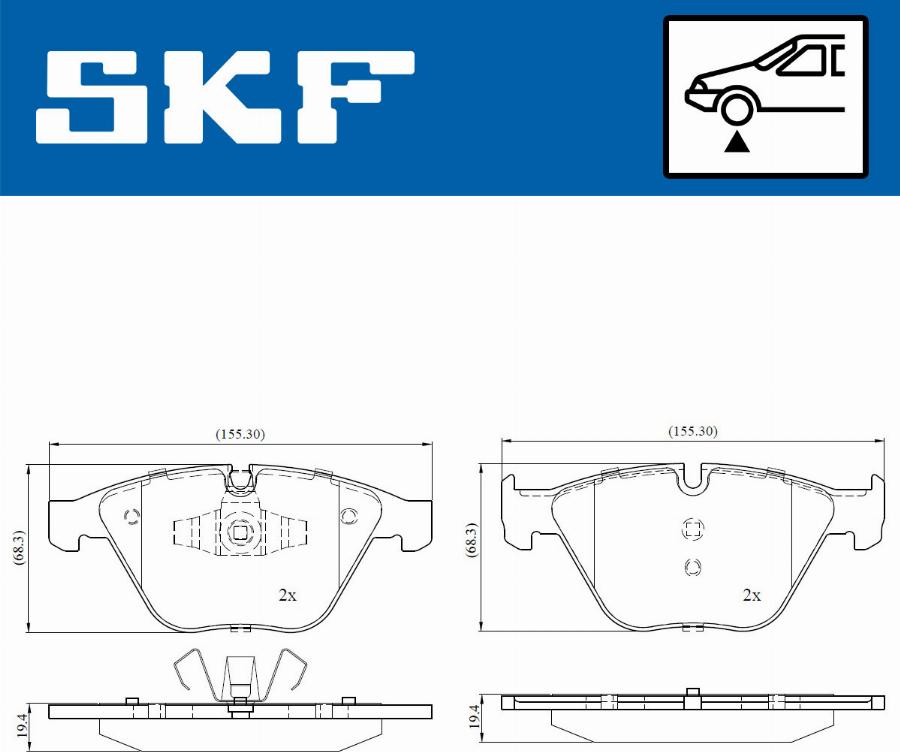 SKF VKBP 80159 - Komplet Pločica, disk-kočnica www.molydon.hr