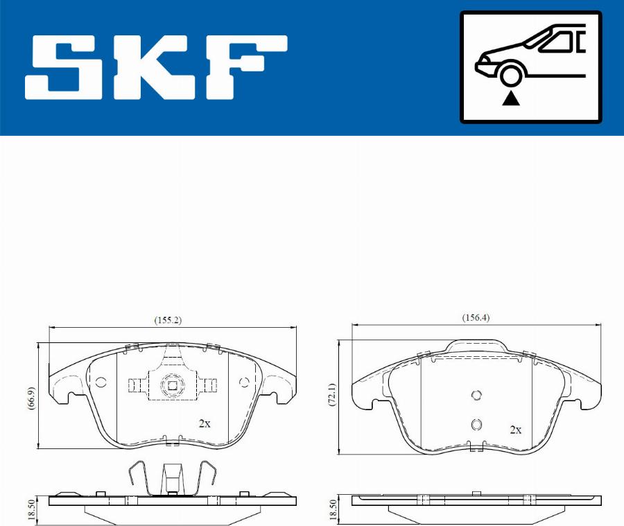SKF VKBP 80168 - Komplet Pločica, disk-kočnica www.molydon.hr