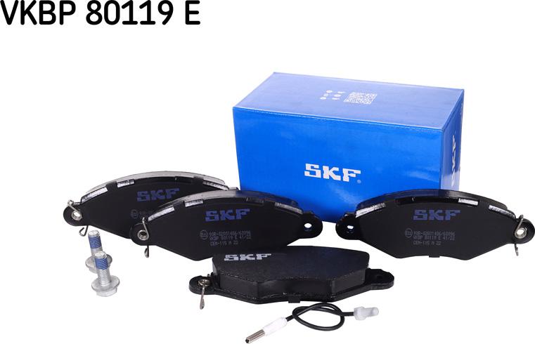 SKF VKBP 80119 E - Komplet Pločica, disk-kočnica www.molydon.hr