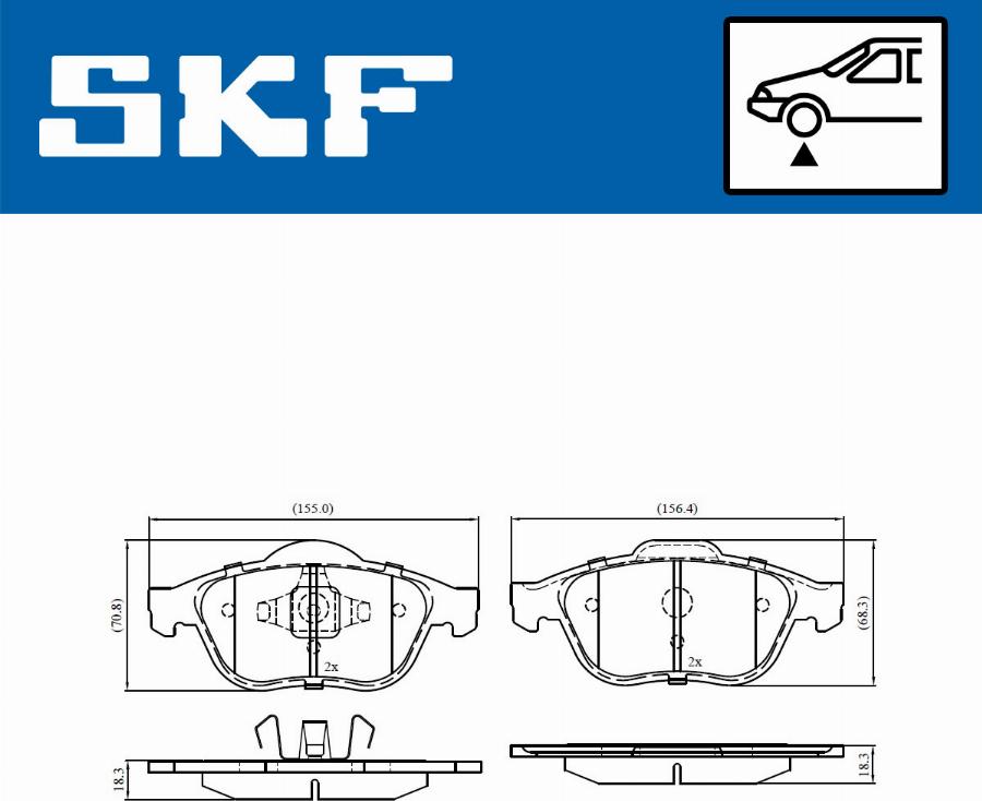 SKF VKBP 80133 - Komplet Pločica, disk-kočnica www.molydon.hr