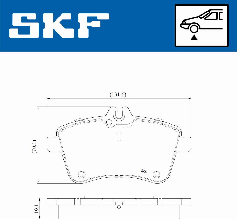 SKF VKBP 80126 - Komplet Pločica, disk-kočnica www.molydon.hr