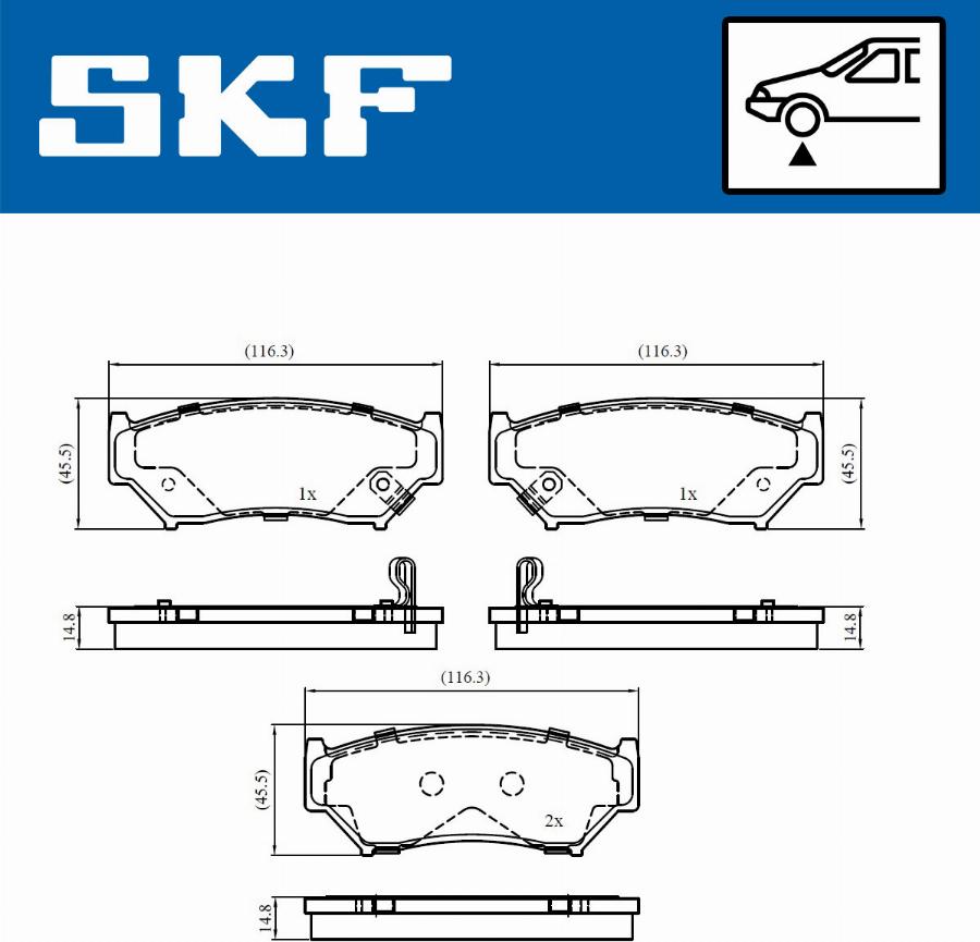 SKF VKBP 80831 A - Komplet Pločica, disk-kočnica www.molydon.hr