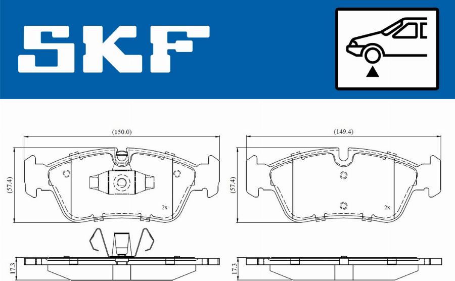 SKF VKBP 80399 - Komplet Pločica, disk-kočnica www.molydon.hr