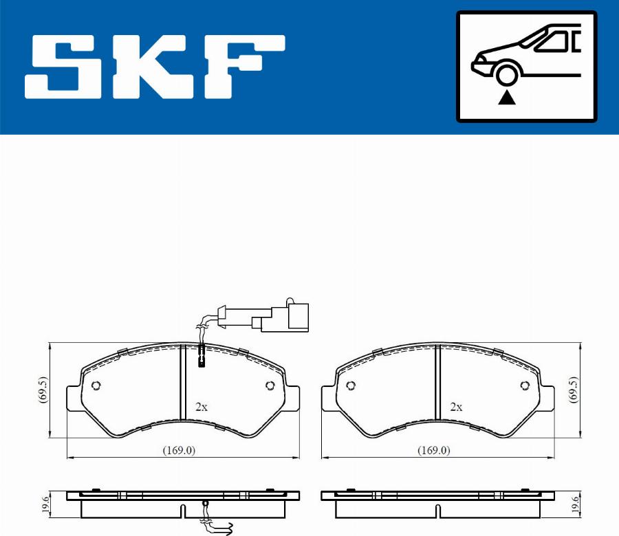 SKF VKBP 80393 E - Komplet Pločica, disk-kočnica www.molydon.hr