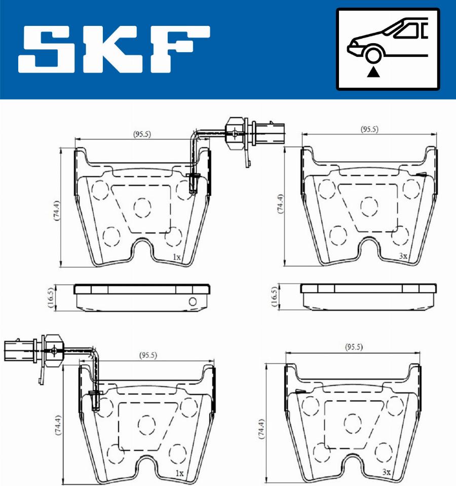 SKF VKBP 80369 E - Komplet Pločica, disk-kočnica www.molydon.hr