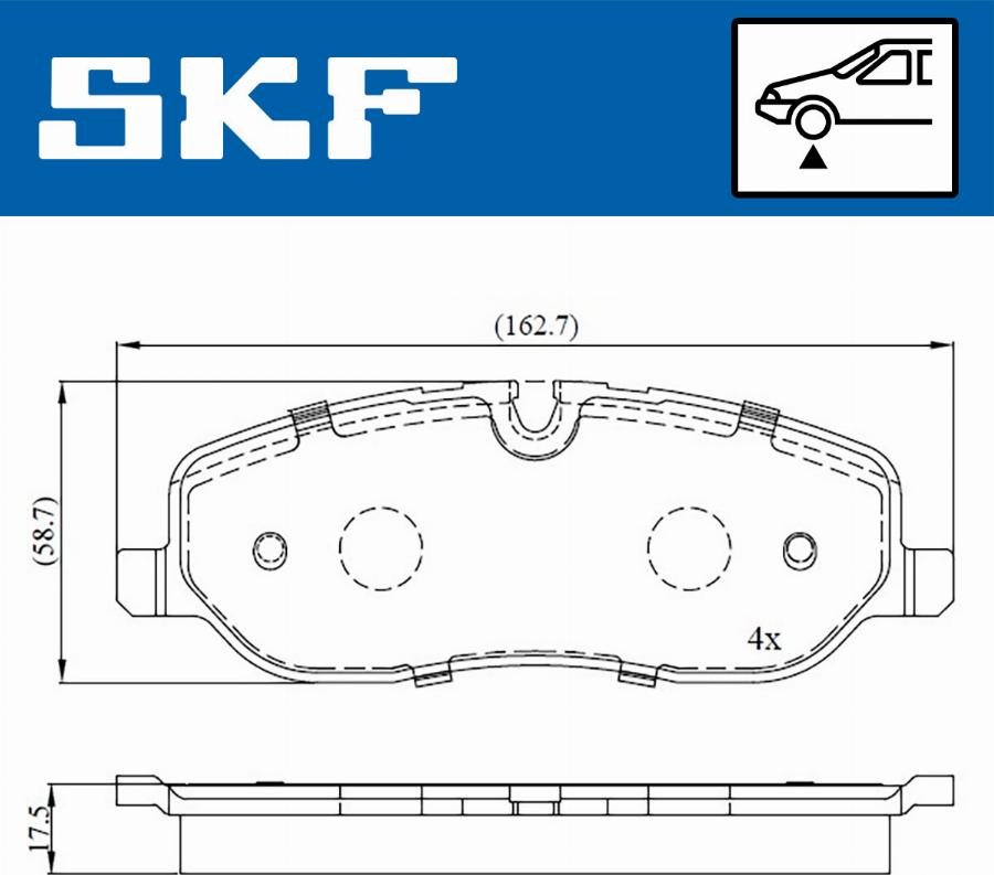 SKF VKBP 80306 - Komplet Pločica, disk-kočnica www.molydon.hr