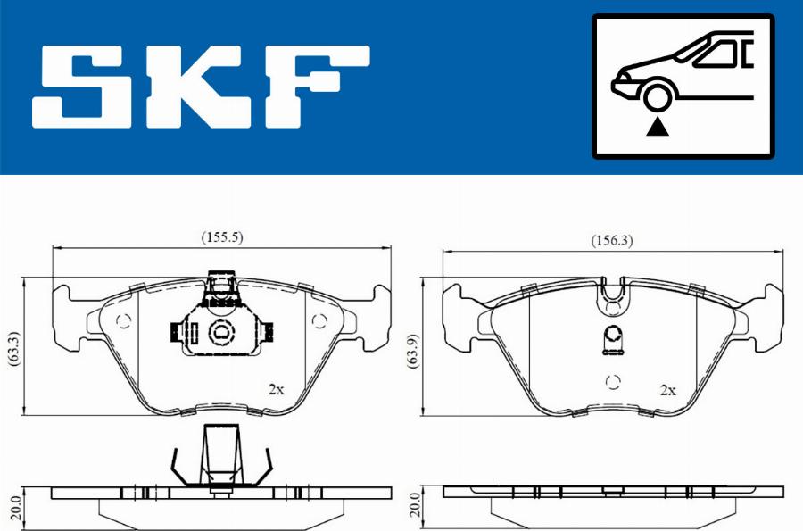 SKF VKBP 80311 - Komplet Pločica, disk-kočnica www.molydon.hr