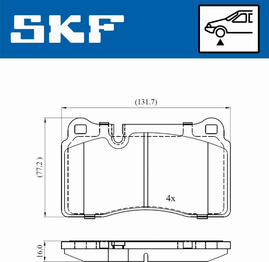 SKF VKBP 80312 - Komplet Pločica, disk-kočnica www.molydon.hr