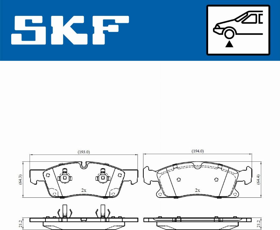 SKF VKBP 80389 - Komplet Pločica, disk-kočnica www.molydon.hr