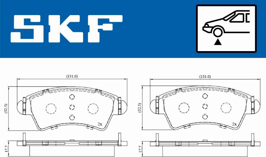 SKF VKBP 80380 - Komplet Pločica, disk-kočnica www.molydon.hr