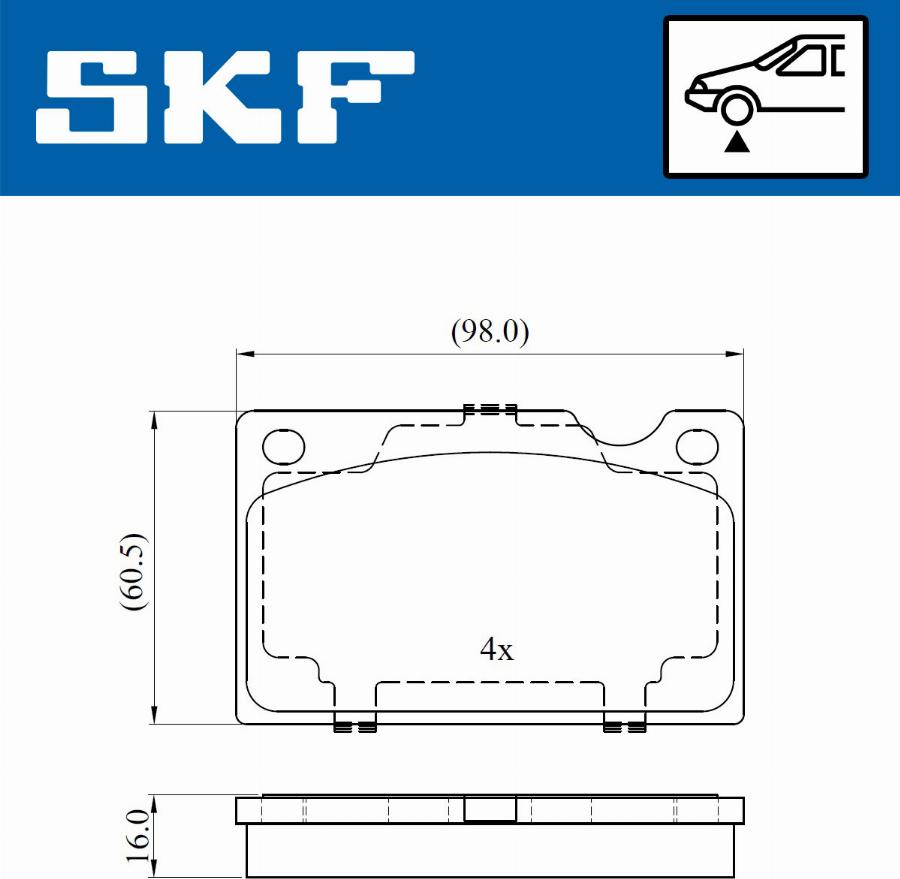 SKF VKBP 80388 - Komplet Pločica, disk-kočnica www.molydon.hr