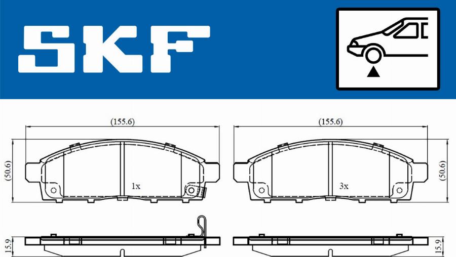 SKF VKBP 80331 A - Komplet Pločica, disk-kočnica www.molydon.hr