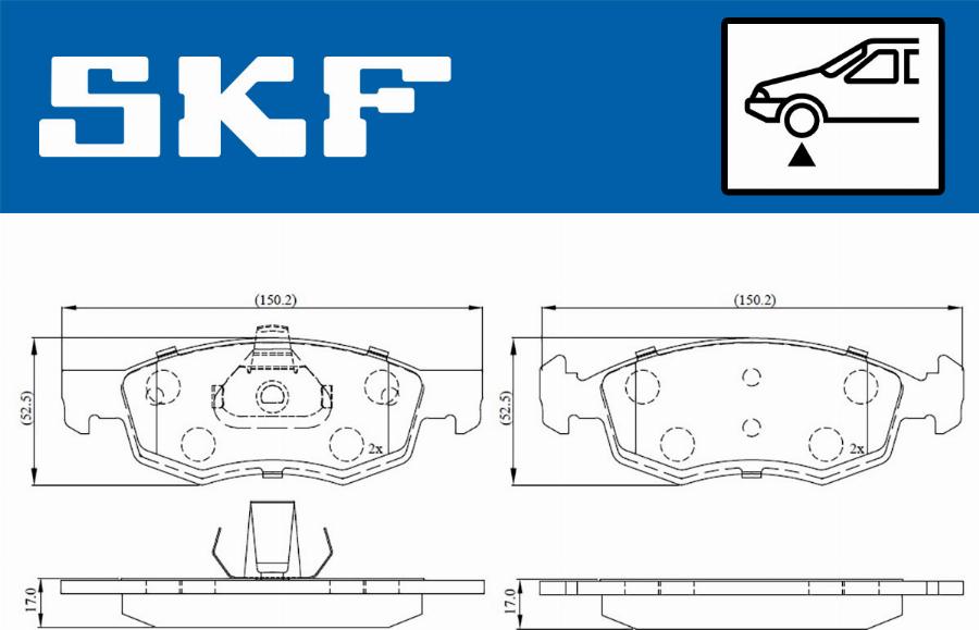 SKF VKBP 80294 - Komplet Pločica, disk-kočnica www.molydon.hr