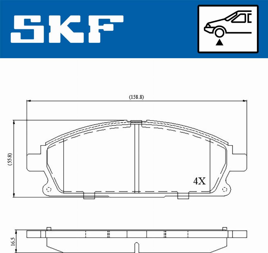 SKF VKBP 80296 - Komplet Pločica, disk-kočnica www.molydon.hr