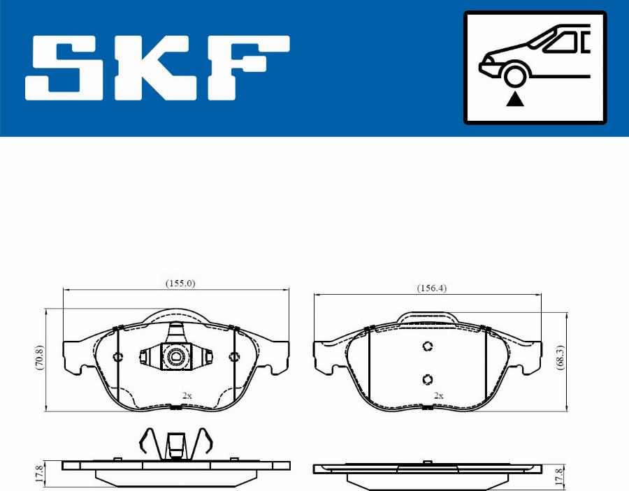 SKF VKBP 80263 - Komplet Pločica, disk-kočnica www.molydon.hr