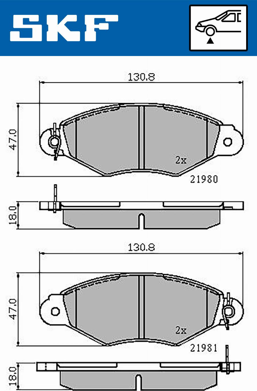 SKF VKBP 80212 - Komplet Pločica, disk-kočnica www.molydon.hr