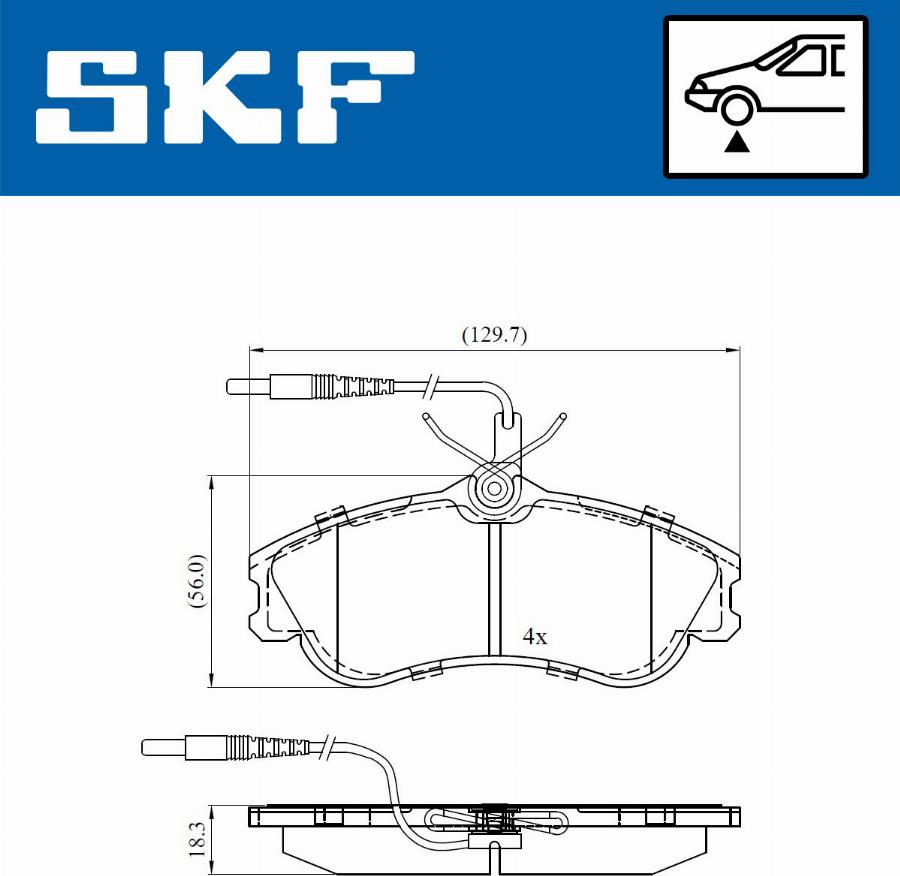 SKF VKBP 80281 E - Komplet Pločica, disk-kočnica www.molydon.hr