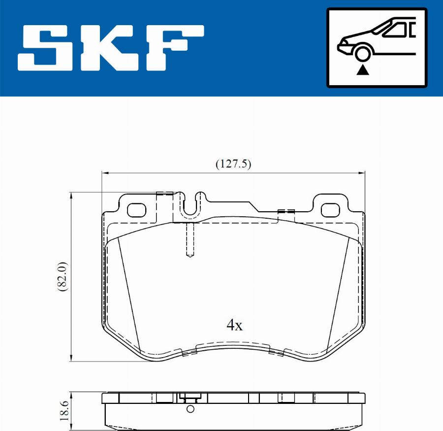 SKF VKBP 80287 - Komplet Pločica, disk-kočnica www.molydon.hr