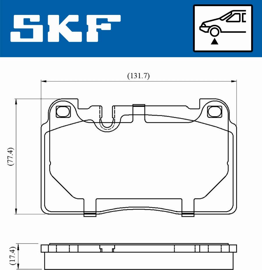 SKF VKBP 80225 - Komplet Pločica, disk-kočnica www.molydon.hr