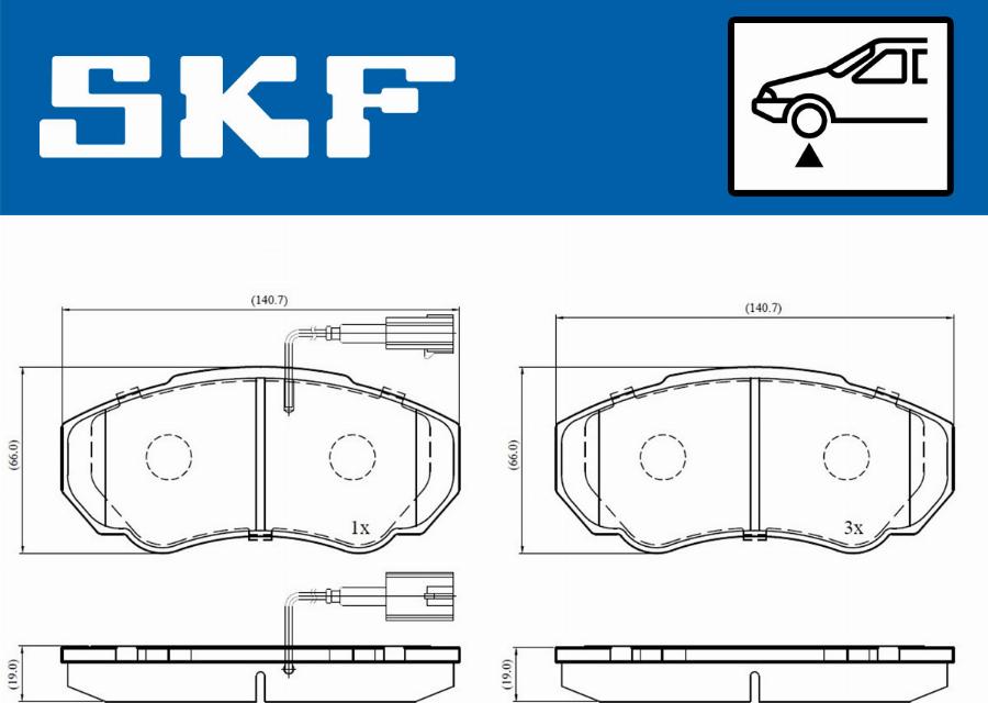 SKF VKBP 80273 E - Komplet Pločica, disk-kočnica www.molydon.hr