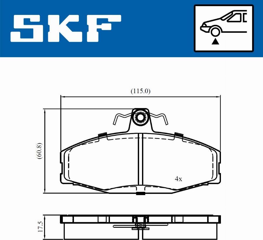 SKF VKBP 80745 - Komplet Pločica, disk-kočnica www.molydon.hr