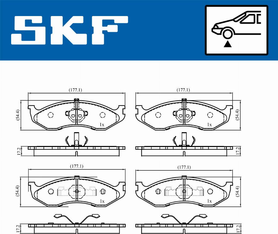 SKF VKBP 80741 - Komplet Pločica, disk-kočnica www.molydon.hr