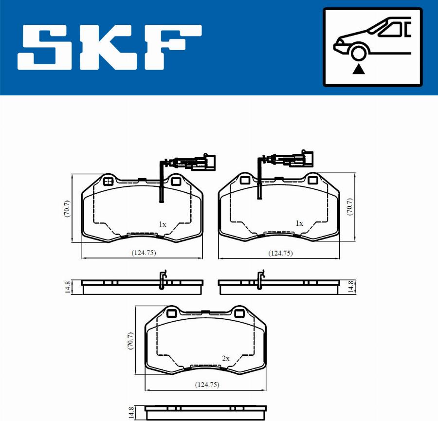 SKF VKBP 80759 E - Komplet Pločica, disk-kočnica www.molydon.hr