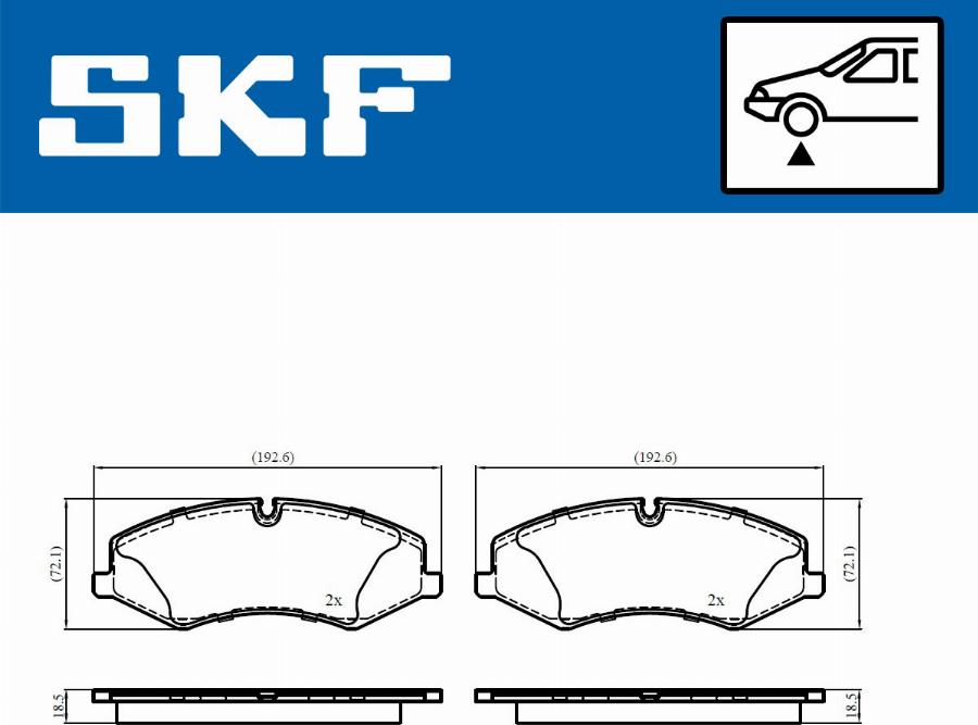 SKF VKBP 80703 - Komplet Pločica, disk-kočnica www.molydon.hr