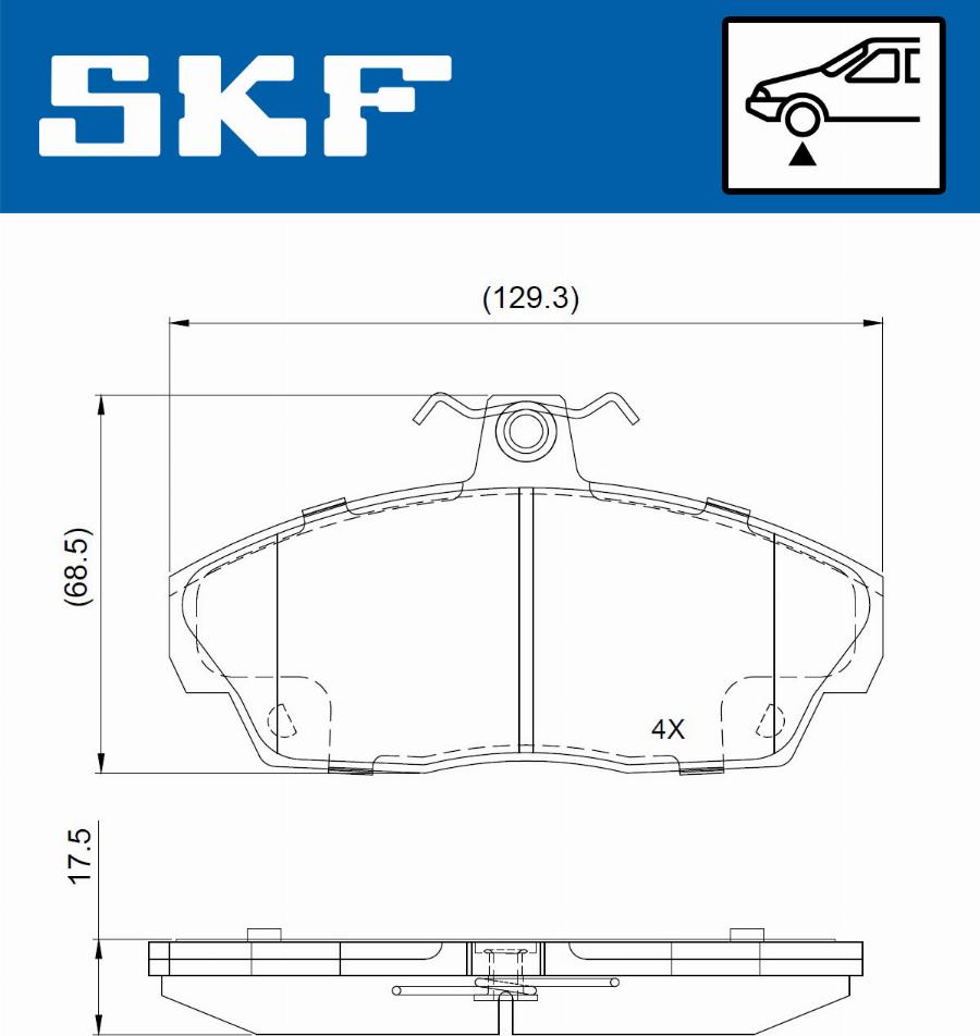 SKF VKBP 80711 - Komplet Pločica, disk-kočnica www.molydon.hr