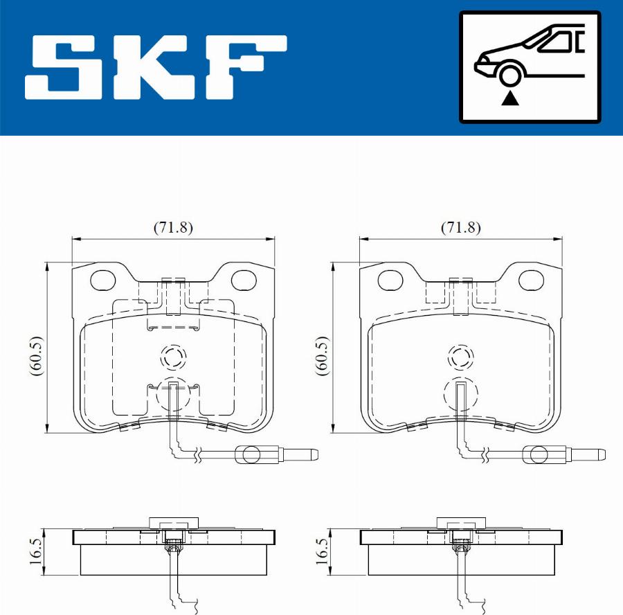 SKF VKBP 81052 E - Komplet Pločica, disk-kočnica www.molydon.hr