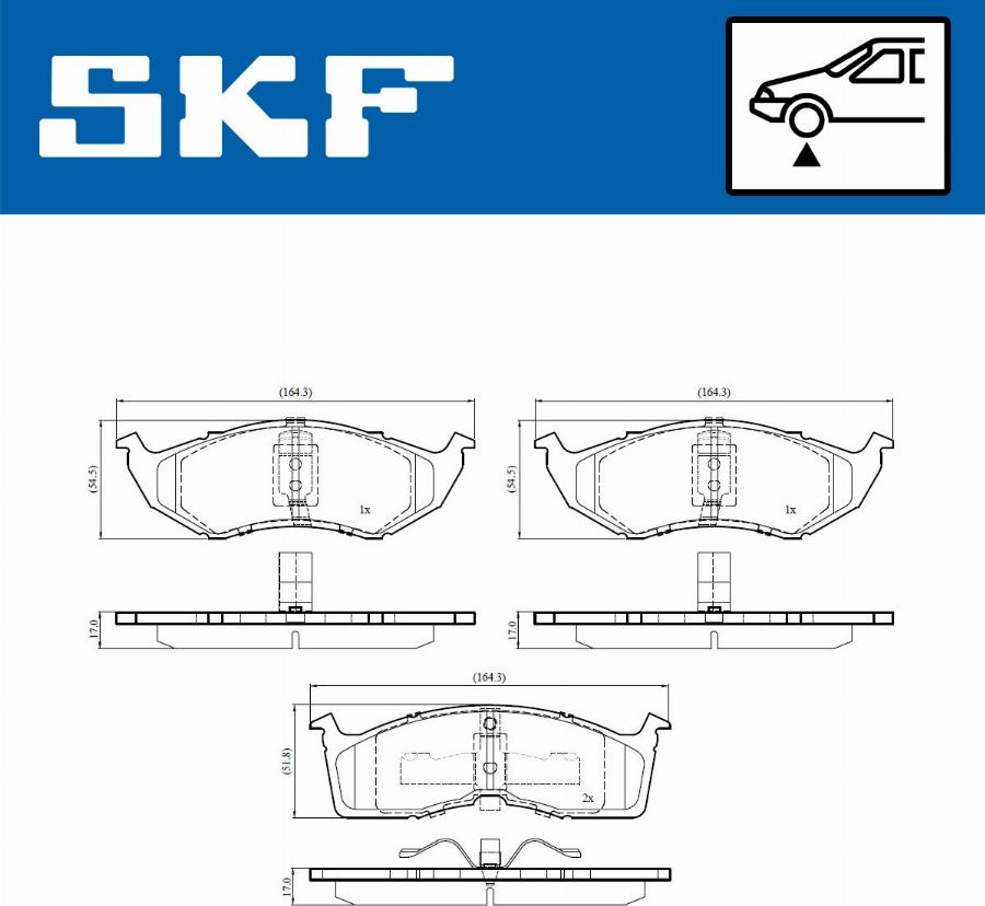 SKF VKBP 81133 - Komplet Pločica, disk-kočnica www.molydon.hr