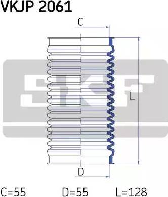 SKF VKJP 2061 - Kompletna Manžeta, upravljanje www.molydon.hr