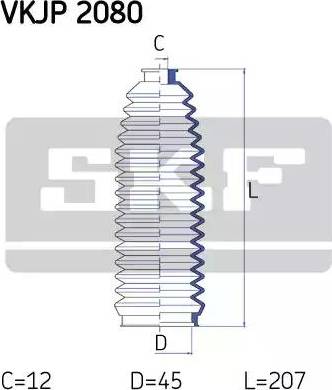 SKF VKJP 2080 - Kompletna Manžeta, upravljanje www.molydon.hr