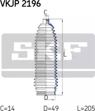 SKF VKJP 2196 - Kompletna Manžeta, upravljanje www.molydon.hr