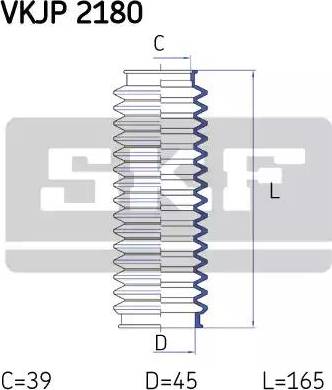 SKF VKJP 2180 - Kompletna Manžeta, upravljanje www.molydon.hr