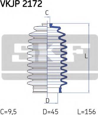 SKF VKJP 2172 - Kompletna Manžeta, upravljanje www.molydon.hr