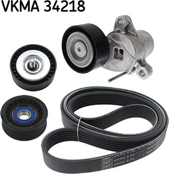 SKF VKMA 34218 - Garnitura klinastog rebrastog remena www.molydon.hr