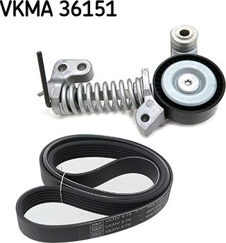 SKF VKMA 36151 - Garnitura klinastog rebrastog remena www.molydon.hr