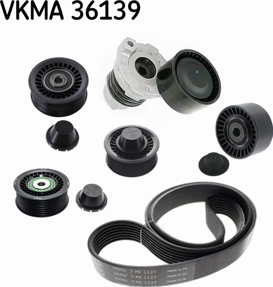 SKF VKMA 36139 - Garnitura klinastog rebrastog remena www.molydon.hr