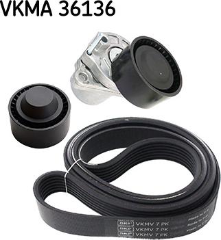 SKF VKMA 36136 - Garnitura klinastog rebrastog remena www.molydon.hr