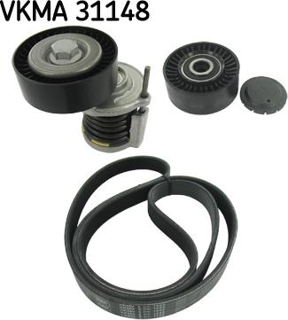 SKF VKMA 31148 - Garnitura klinastog rebrastog remena www.molydon.hr