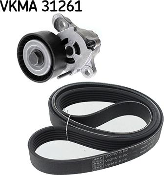 SKF VKMA 31261 - Garnitura klinastog rebrastog remena www.molydon.hr