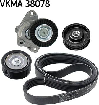 SKF VKMA 38078 - Garnitura klinastog rebrastog remena www.molydon.hr