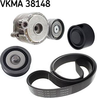 SKF VKMA 38148 - Garnitura klinastog rebrastog remena www.molydon.hr