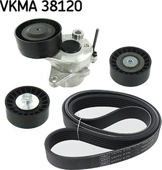 SKF VKMA 38120 - Garnitura klinastog rebrastog remena www.molydon.hr