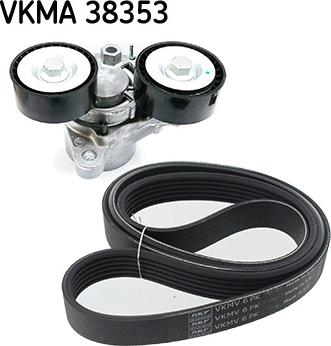 SKF VKMA 38353 - Garnitura klinastog rebrastog remena www.molydon.hr