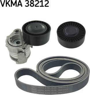 SKF VKMA 38212 - Garnitura klinastog rebrastog remena www.molydon.hr