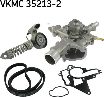 SKF VKMC 35213-2 - Vodena pumpa + garnitura klinastog rebrastog remena www.molydon.hr