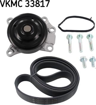 SKF VKMC 33817 - Vodena pumpa + garnitura klinastog rebrastog remena www.molydon.hr